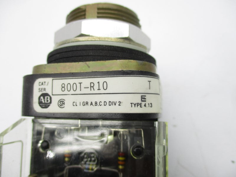 ALLEN BRADLEY 800T-R10 SER. T 120V (BK/YL) NSMP