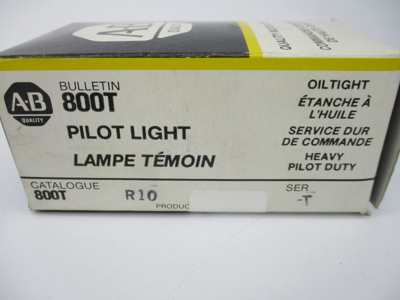 ALLEN BRADLEY 800T-R10 SER. T 120V (BK/YL) NSMP