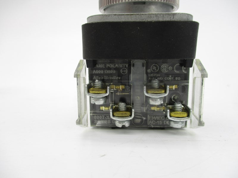 ALLEN BRADLEY 800T-PAH16R SER. U 120V (WH) NSMP
