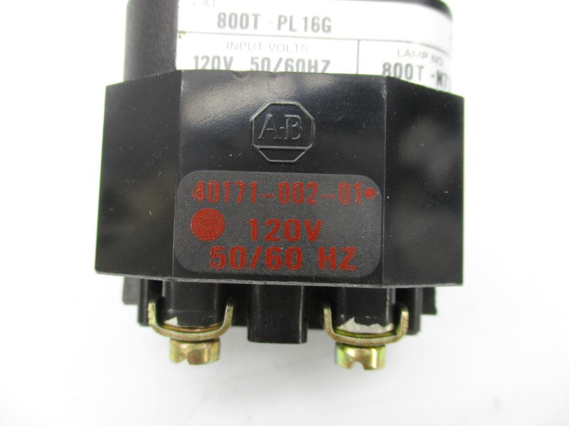 ALLEN BRADLEY 800T-PL16G SER. T 120V (GY/BL) NSMP