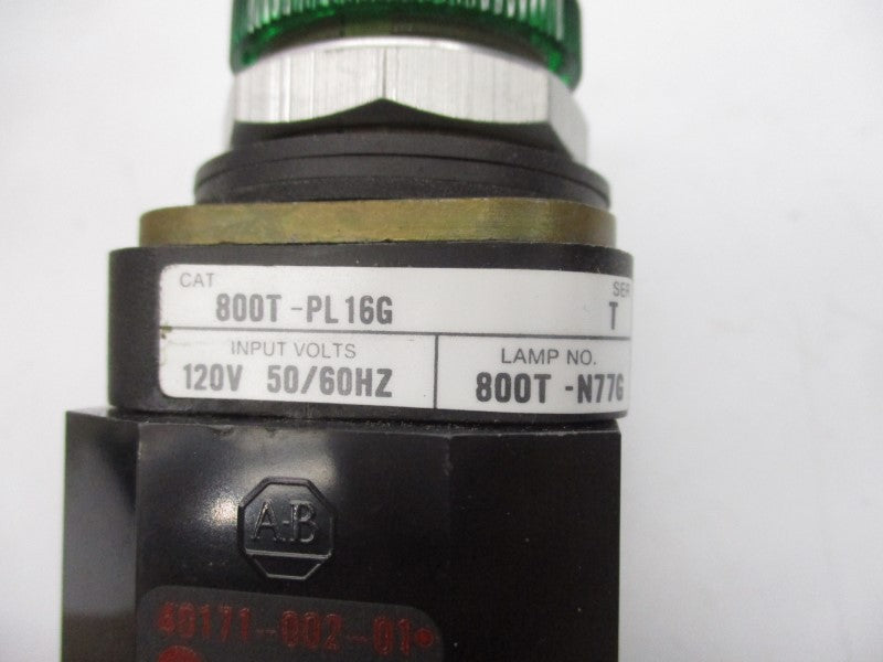 ALLEN BRADLEY 800T-PL16G SER. T 120V (GY/BL) NSMP
