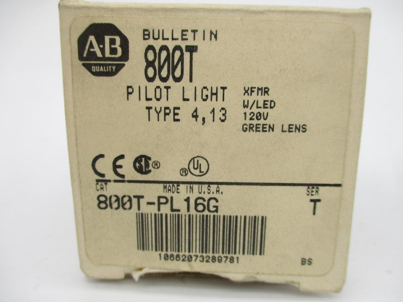 ALLEN BRADLEY 800T-PL16G SER. T 120V (GY/BL) NSMP