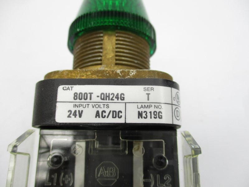 ALLEN BRADLEY 800T-QH24G SER. T 24VAC/DC (WH) NSMP