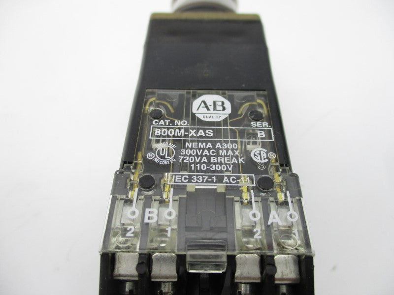 ALLEN BRADLEY 800MR-FXP16RAS SER. D 110/120V (WH) NSMP