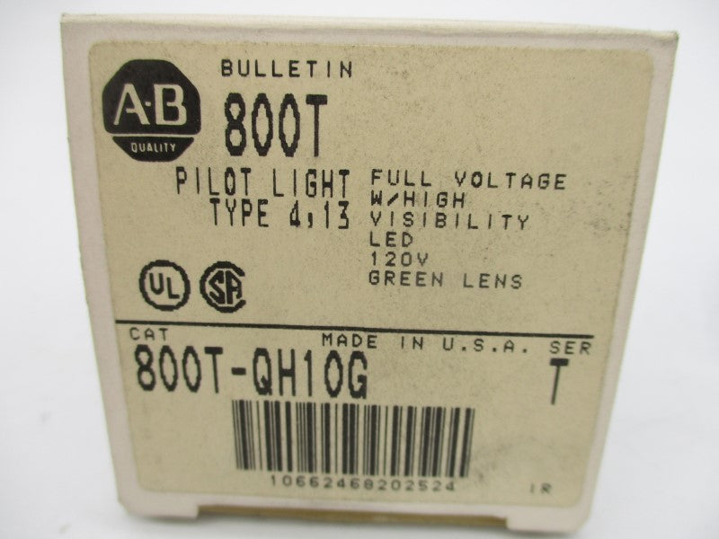 ALLEN BRADLEY 800T-QH10G SER. T 120V (GY/BL) NSMP
