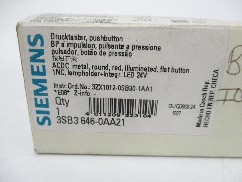 SIEMENS 3SB3646-0AA21 NSMP