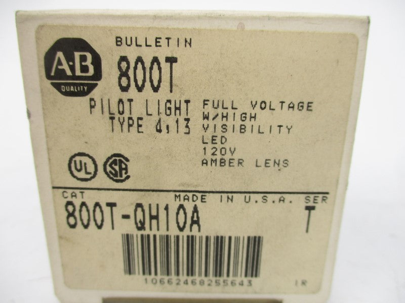 ALLEN BRADLEY 800T-QH10A SER. T 120V (GY/BL) NSMP