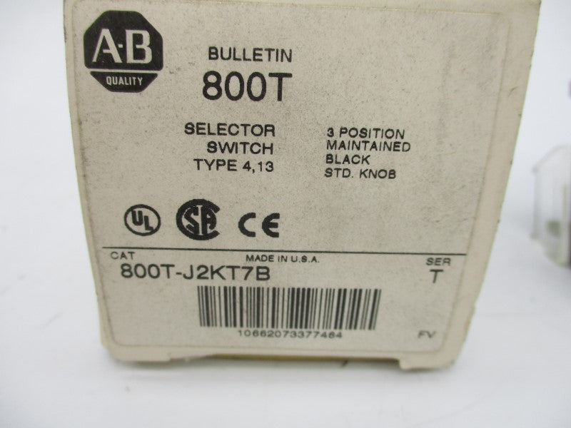 ALLEN BRADLEY 800T-J2KT7B SER. T 600V (WH) NSMP