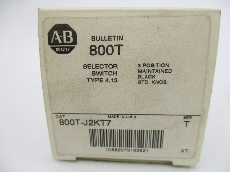 ALLEN BRADLEY 800T-J2KT7 SER. T (WH) NSMP