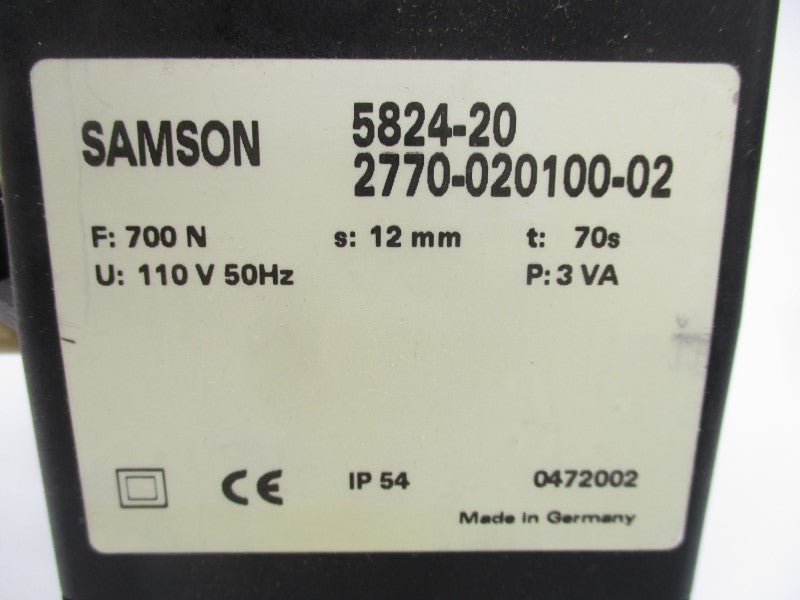 SAMSON 2770-020100-02 5824-20 110V NSMP