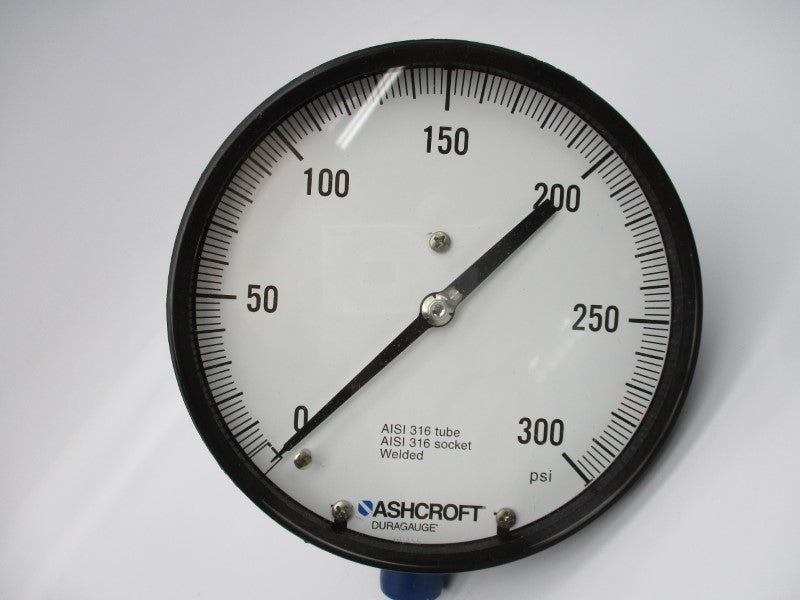 ASHCROFT 60-2462-SS-04L-300# 0-300PSI 6" NSMP