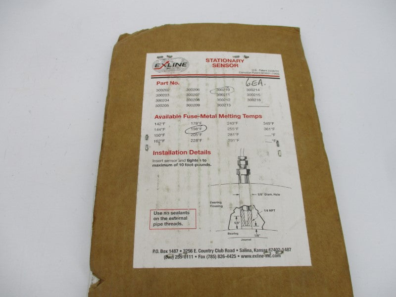 EXLINE 300210 (PKG OF 6) NSMP