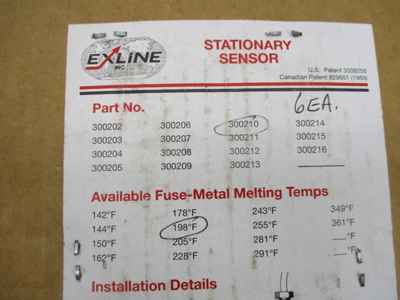 EXLINE 300210 (PKG OF 6) NSMP