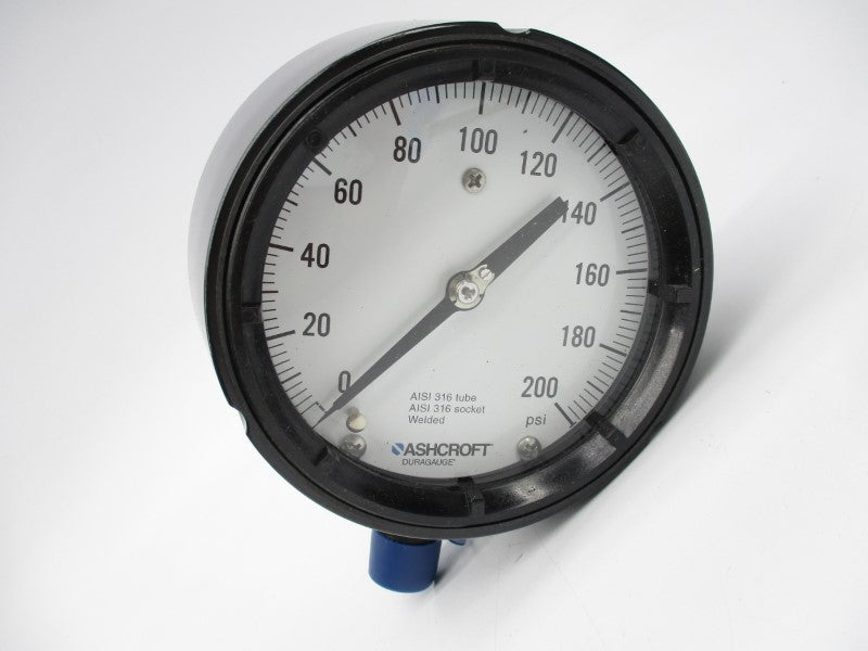 ASHCROFT 45-1279-SS-04L-200# 0-200PSI 4-1/2" NSMP