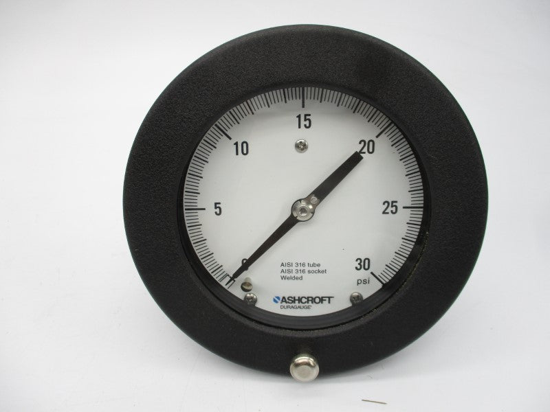 ASHCROFT 45-1377-SS-04B-30# 0-30PSI 4-1/2" NSMP