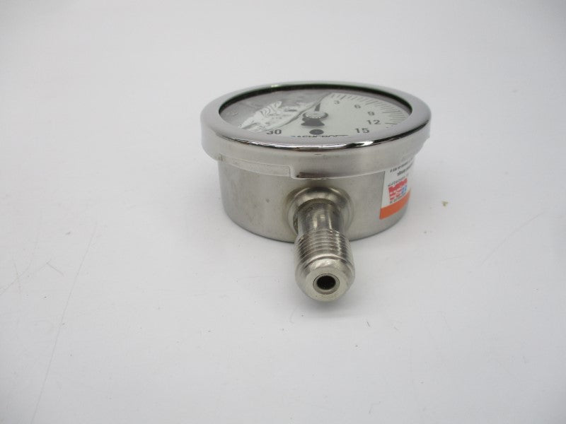 ASHCROFT 25-1009-SWL-02L-30IMV&15#-XSG -30-15PSI 2-1/2" NSMP