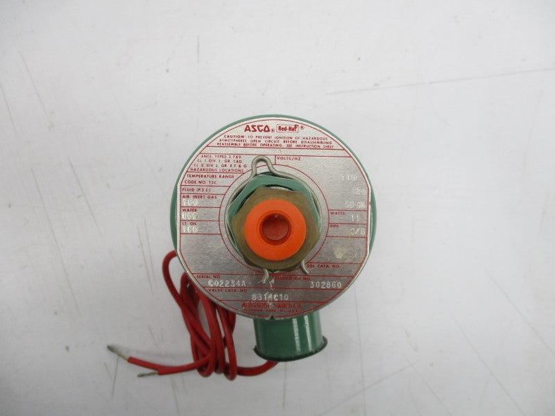 ASCO 8314C10 110/120V 160PSI 1/8" NSMP