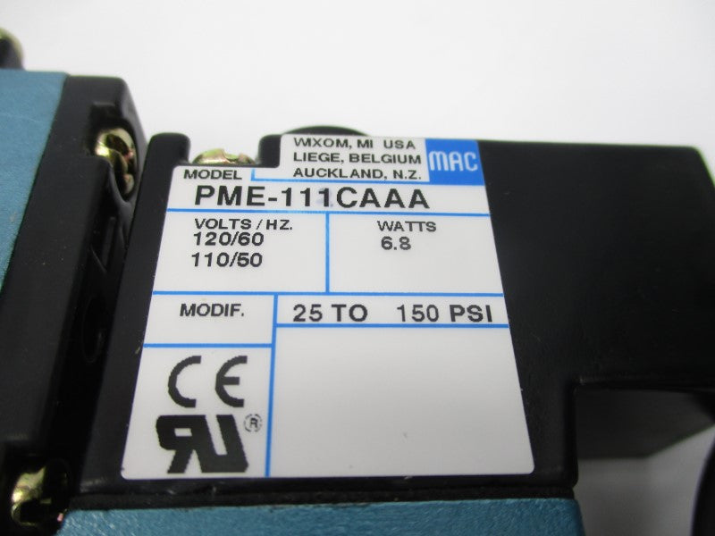 MAC 912B-PM-111CA 110/120V 25-150PSI NSNP
