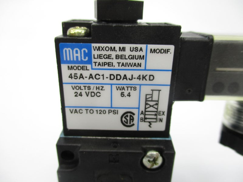 MAC 45A-AC1-DDAJ-4KD 24VDC 120PSI NSNP