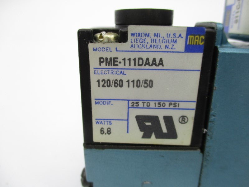 MAC 811C-PM-111DA-162 110/120V 25-150PSI NSNP