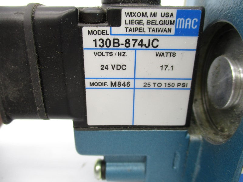 MAC 56C-37-874JC 24VDC 25-150PSI UNMP