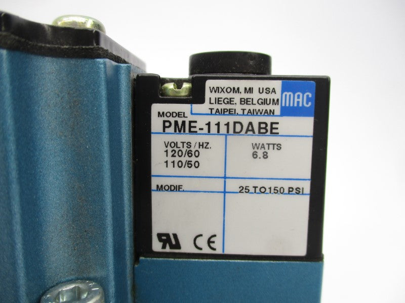 MAC 6311D-311-PM-111DA 110/120V 25-150PSI UNMP