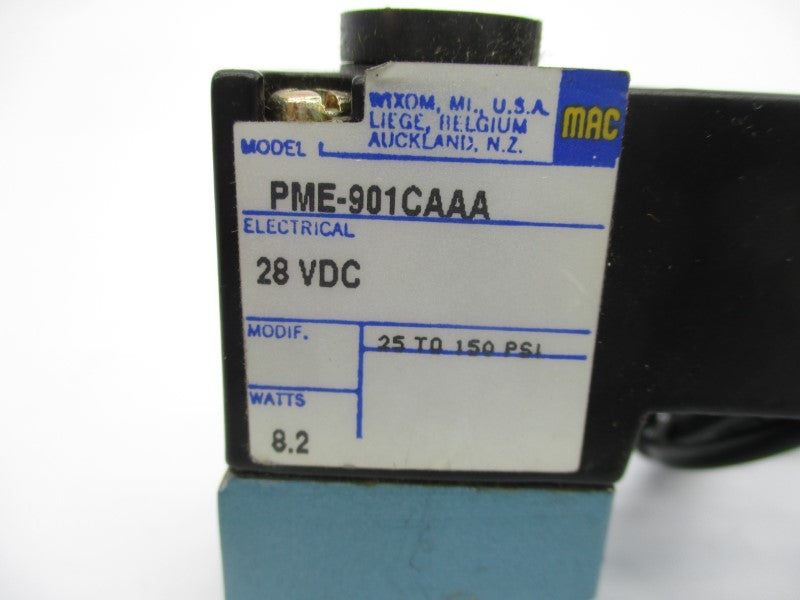 MAC PME-901CAAA 28VDC 25-150PSI UNMP