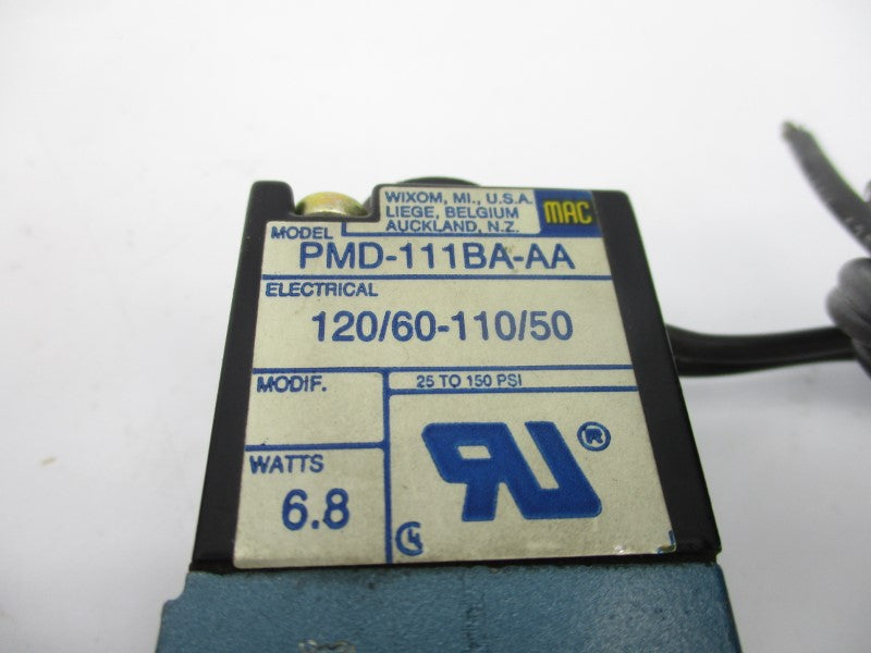 MAC PMD-111BA-AA 110/120V 25-150PSI UNMP