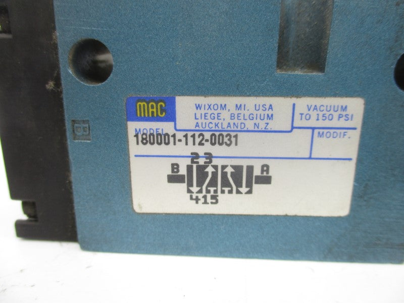 MAC 180001-112-0031 150PSI UNMP