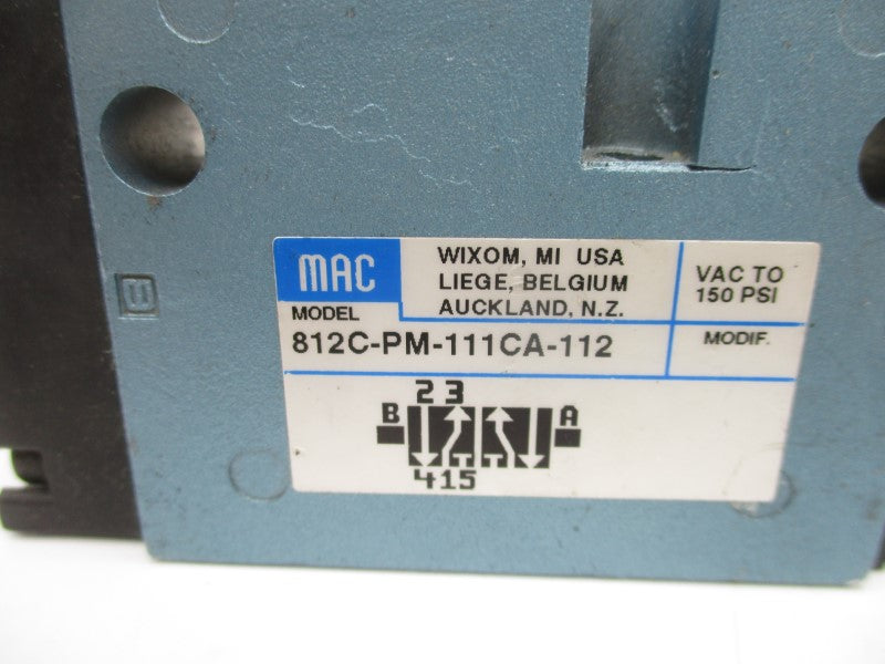 MAC 812C-PM-111CA-112 110/120V 25-150PSI UNMP