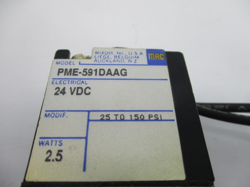 MAC PME-591DAAG 24VDC 25-150PSI UNMP