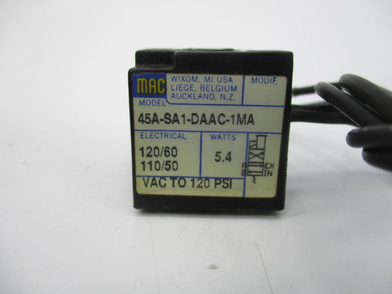 MAC 45A-SA1-DAAC-1MA 110/120V 120PSI (AS PICTURED) UNMP