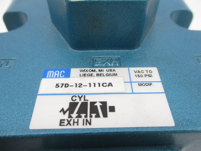 MAC 57D-12-111CA 110/120V 150PSI UNMP