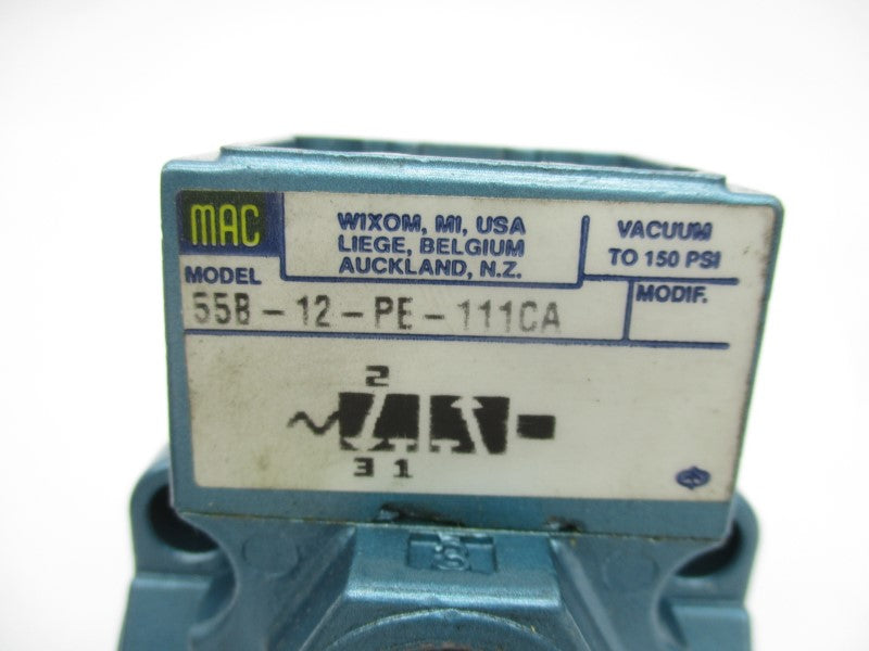 MAC 55B-12-PE-111CA 150PSI (AS PICTURED) UNMP