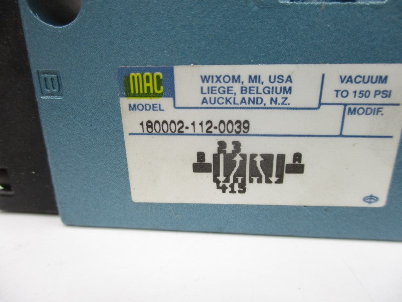 MAC 180002-112-0039 150PSI (NO HANDLE) UNMP