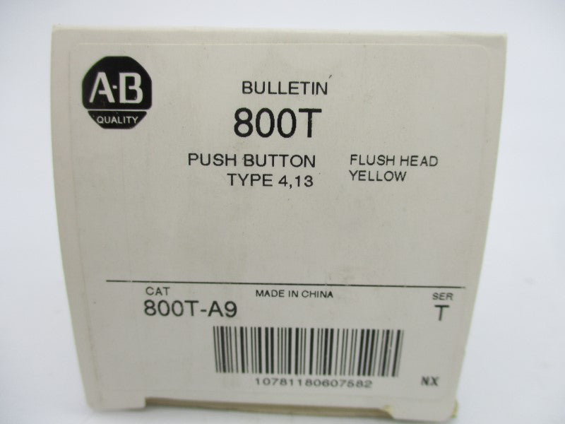 ALLEN BRADLEY 800T-A9 SER. T (AS PICTUED) (WH) NSMP