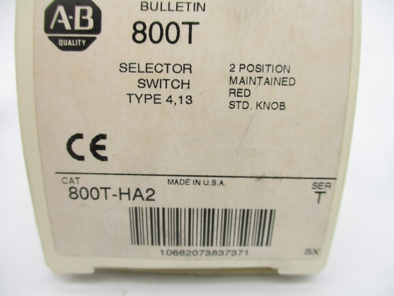 ALLEN BRADLEY 800T-HA2 SER. T (WH) NSMP
