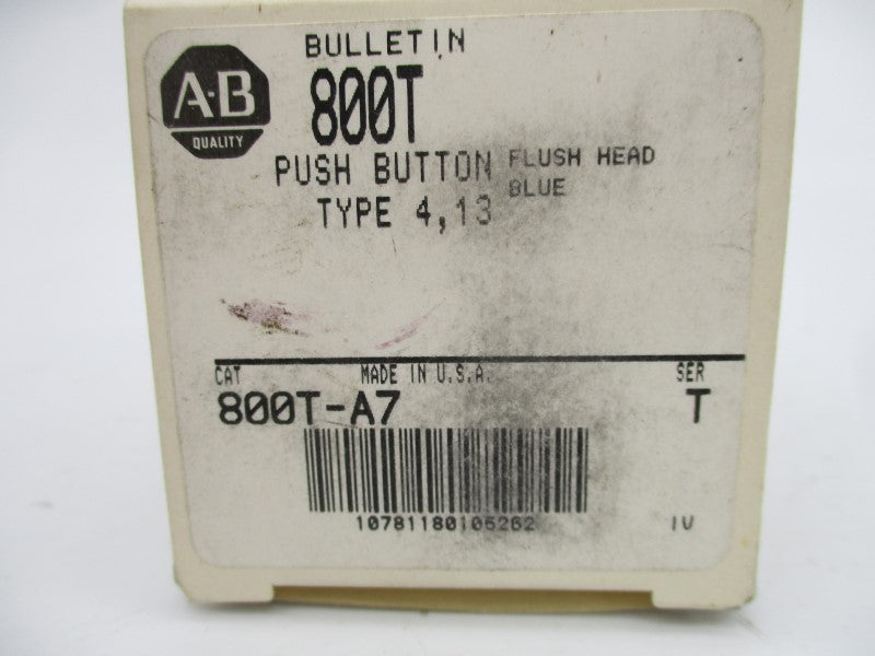 ALLEN BRADLEY 800T-A7 SER. T (AS PICTURED) (WH) NSMP