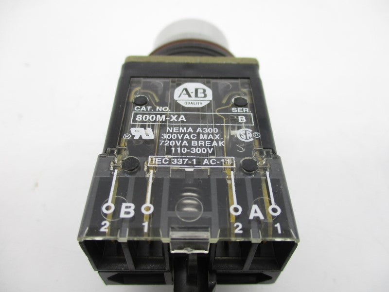 ALLEN BRADLEY 800T-A2A SER. C 300VAC (GY/BL) NSMP