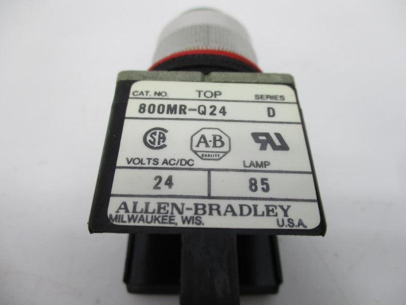 ALLEN BRADLEY 800MR-Q24 SER. D 24VAC/DC (BK/YL) NSMP