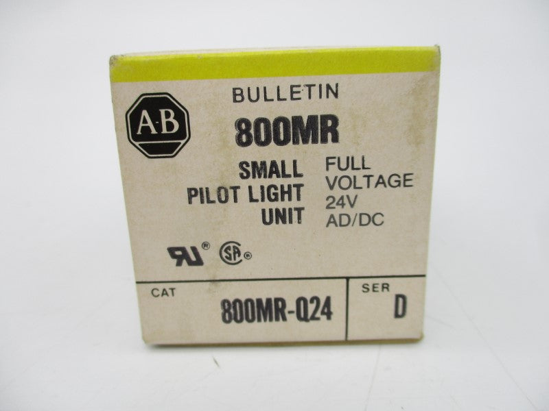 ALLEN BRADLEY 800MR-Q24 SER. D 24VAC/DC (BK/YL) NSMP