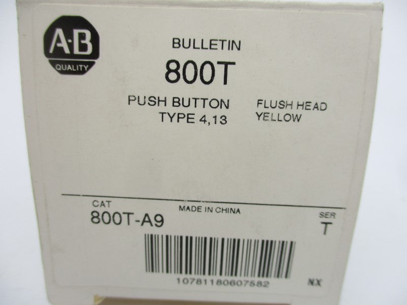 ALLEN BRADLEY 800T-A9 SER. T (AS PICTUED1) (WH) NSMP
