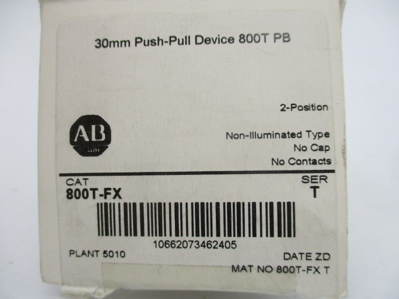 ALLEN BRADLEY 800T-FX SER. T (AS PICTURED) (WH) NSMP