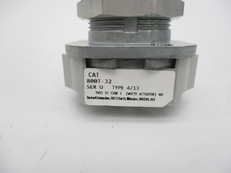 ALLEN BRADLEY 800T-J2 SER. U (WH) NSMP