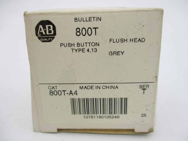ALLEN BRADLEY 800T-A4 SER. T (AS PICTURED) (WH) NSMP