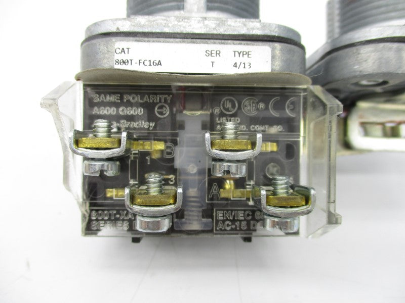 ALLEN BRADLEY 800T-FC16A SER. T (AS PICTURED) (WH) NSMP