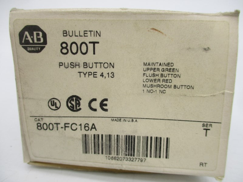 ALLEN BRADLEY 800T-FC16A SER. T (AS PICTURED) (WH) NSMP