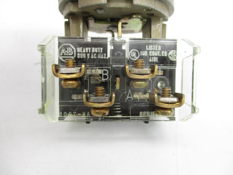 ALLEN BRADLEY 800H-BP6A SER. B 600VAC (BK/YL) NSMP
