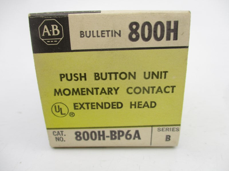 ALLEN BRADLEY 800H-BP6A SER. B 600VAC (BK/YL) NSMP