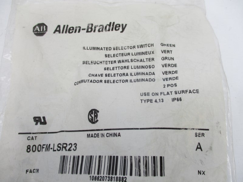 ALLEN BRADLEY 800FM-LSR23 SER. A NSMP